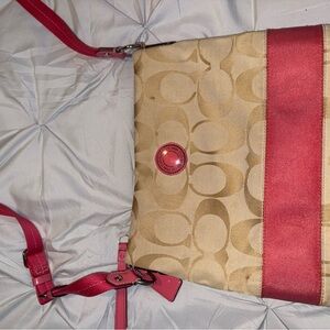 Coach Signature Stripe Crossbody Bag – Authentic